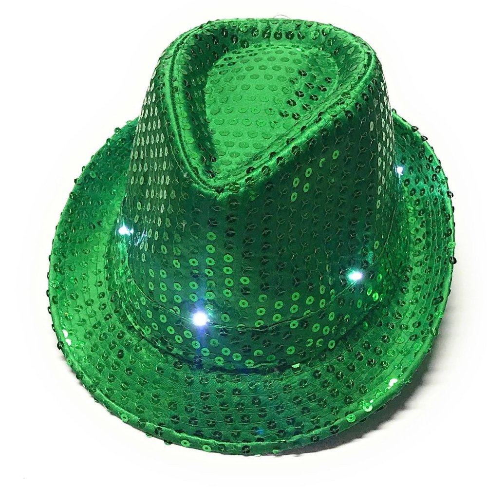 Fedora Lighted Sequin Unisex Hat